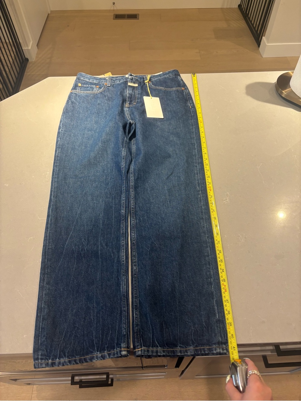 Closed Dark Blue Wide-Leg Denim Jeans